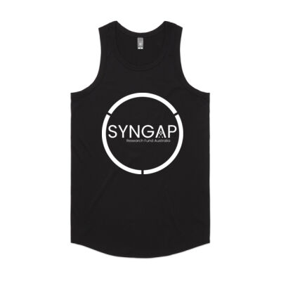 Syngap Research Fund Australia white logo mens singlet Thumbnail