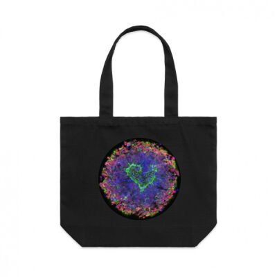 Syngap heart Shoulder Tote  Thumbnail