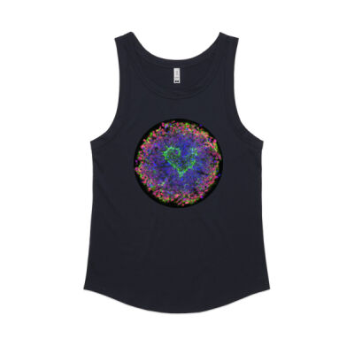 Syngap heart womens singlet Thumbnail
